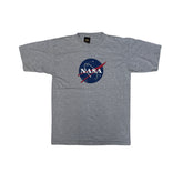 Vintage 90s Single Stitch NASA Graphic T-Shirt - Gray - Size L by Prairie Mountain